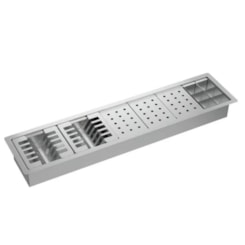 Calha Organizadora Para Cozinha Inox Deca 90cm