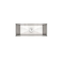Calha Úmida Em Aço Inox De Sobrepor 45x18cm Calha Úmida Em Aço Inox De Sobrepor 45x18cm