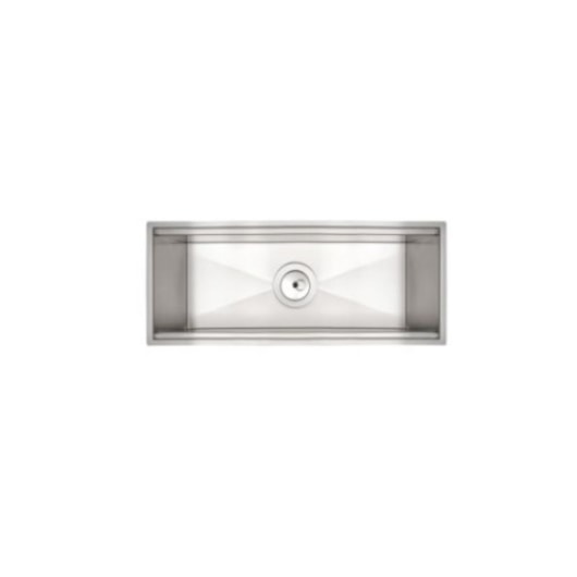 Calha Úmida Em Aço Inox De Sobrepor 45x18cm - Imagem principal - 6d5fbc9e-1d3f-496d-8287-301a09027496