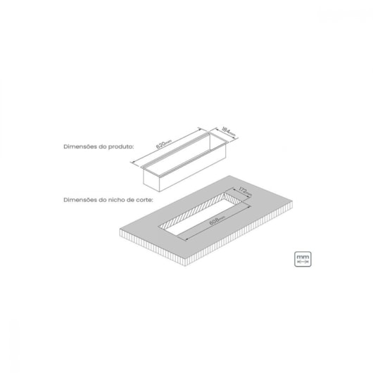 Calha Úmida Para Cuba Scotch Brite Tramontina 60x18cm - Imagem principal - 368f1a0e-d054-45da-bcb3-6b19405a04dd