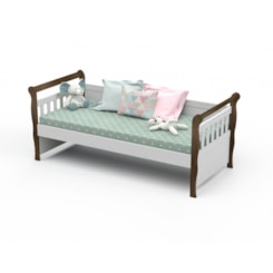 Cama Babá Julia Branco Fosco/amadeirado Carolina Baby Cama Babá Julia Branco Fosco/amadeirado Carolina Baby