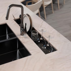 Canal Umido Com Acessorios Grey Debacco 910x164mm