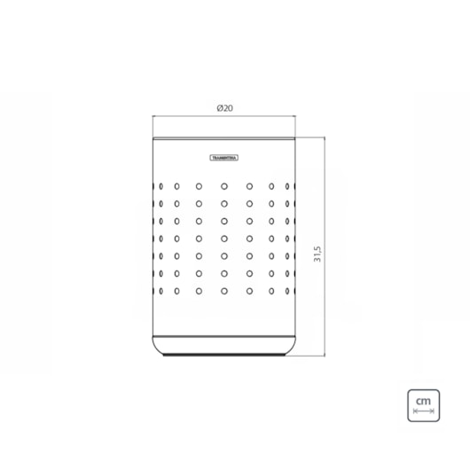 Cesto para Papel Sardenha em Aço Inox com Acabamento Scotch Brite e Base em Polipropileno 10L Tramontina - Imagem principal - 48e65f3f-2a7c-4cb6-a2ef-9b9e377d0731