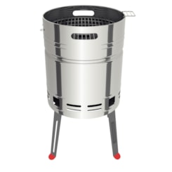 Churrasqueira à Carvão TCP 400 em Aço Inox com Bandeja para Carvão em Aço Esmaltado Tramontina