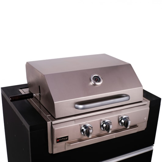 Churrasqueira E Grill A Gás GLP Com Tampa E Queimadores Titan  - Imagem principal - b9cb15ec-e67d-4478-bdd7-8c134fb692ce