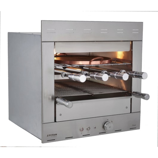 Churrasqueira Elétrica Com 4 Espetos Prime Infinity Titan 220V - Imagem principal - 876a397e-07af-4857-96db-1e276dbdf1ba