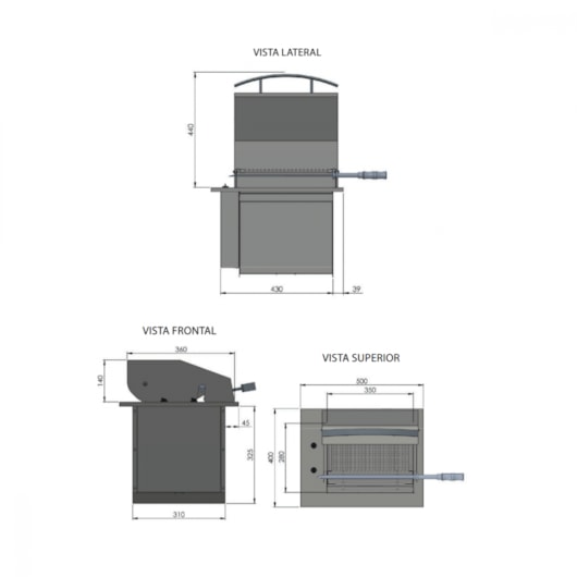 Churrasqueira Grill Elétrica Diamond Premium Com Tampa Titan 127V  - Imagem principal - e0f9ac2c-a3d7-4f1d-bca6-89a7acd7b5bb