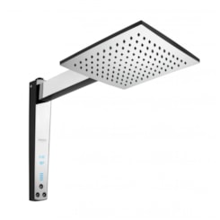 Chuveiro Acqua Century Preto Com Cromado 220V 6800W Lorenzetti