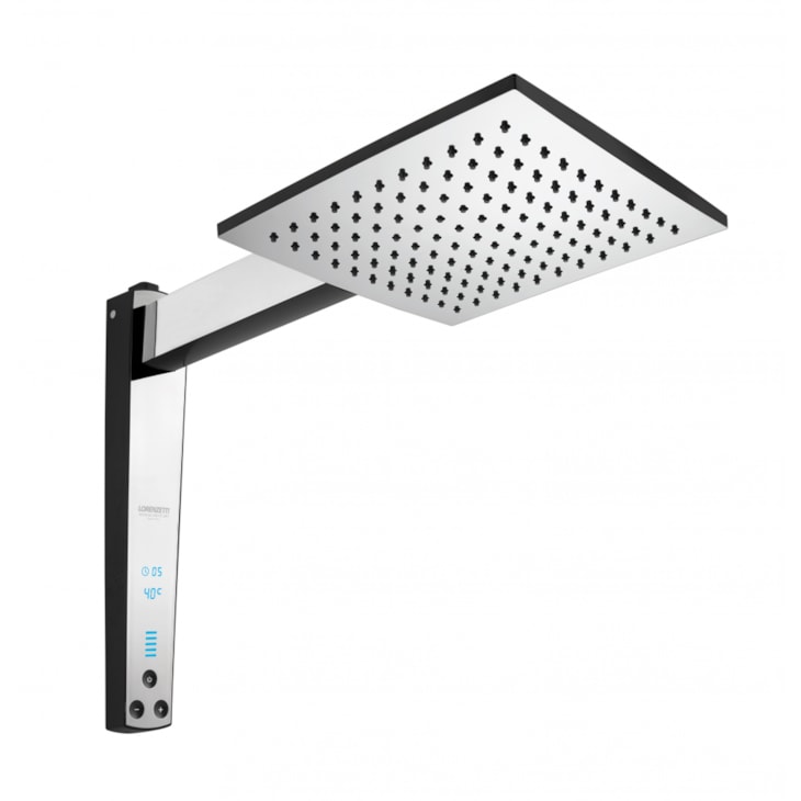 Chuveiro Acqua Century Preto Com Cromado 220V 7500W Lorenzetti