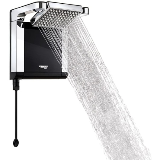 Chuveiro Acqua Star Ultra Preto Cromado Lorenzetti 220V 7800W - Imagem principal - 0c095f05-b81e-4ca2-9a52-4f97ae9a94e9