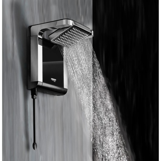 Chuveiro Acqua Star Ultra Preto Cromado Lorenzetti 220V 7800W - Imagem principal - 24ad74cd-3b1e-428d-9bd2-1f529baa8835