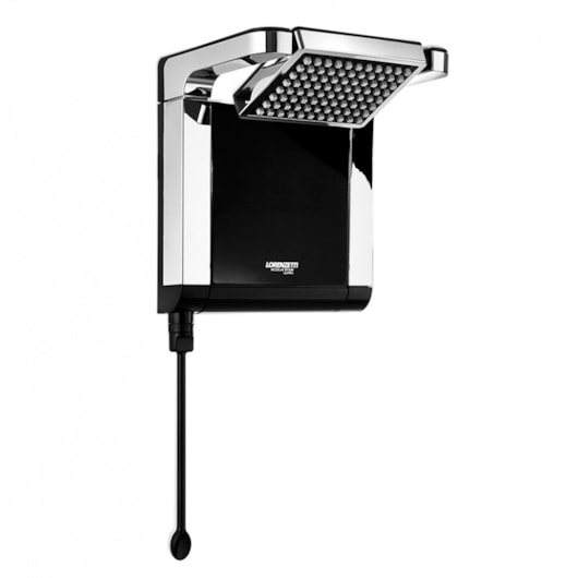 Chuveiro Acqua Star Ultra Preto Cromado Lorenzetti 220V 7800W - Imagem principal - 47c51646-d66d-4203-963d-eb25e283c5aa