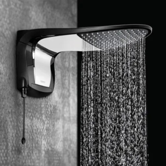 Chuveiro Acqua Wave Ultra Preto Cromado 220v 6800w Lorenzetti - Imagem principal - 1c8095aa-373e-4c12-880c-63e6e738e01c