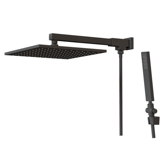 Chuveiro Articulado Com Desviador Metal 3300 Eros 640 Preto Fosco Fani - Imagem principal - 55fa6cc2-0d7b-4d99-b243-ce6aebc007d6