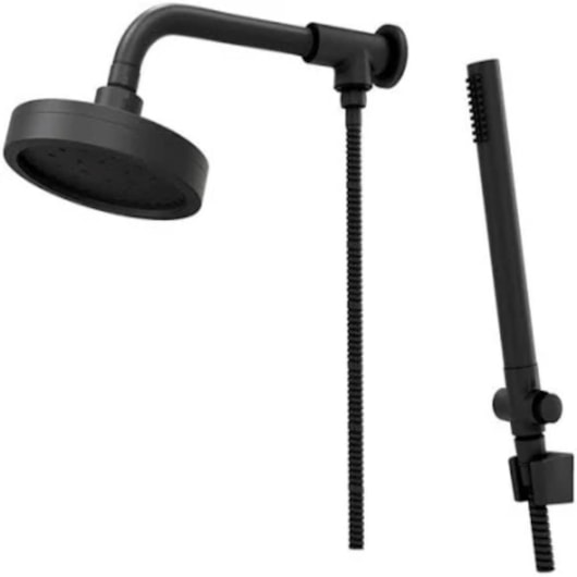 Chuveiro Articulado Com Desviador Metal  500 3310 1/2 Preto Fani - Imagem principal - bb2d060f-cb46-4ffa-9d8b-d3e6e5123789