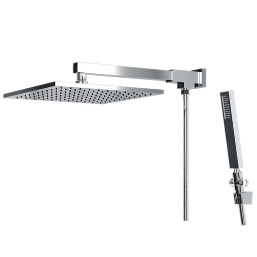 Chuveiro Articulado Com Desviador Metal Eros 640 Cromado Fani - Imagem principal - e3230ec8-5b1e-475e-874e-de39e97ea944