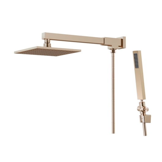 Chuveiro Articulado Com Desviador Metal Versata  Champagne Fani - Imagem principal - f895e692-77fd-4273-ad76-40d26bce0b6e