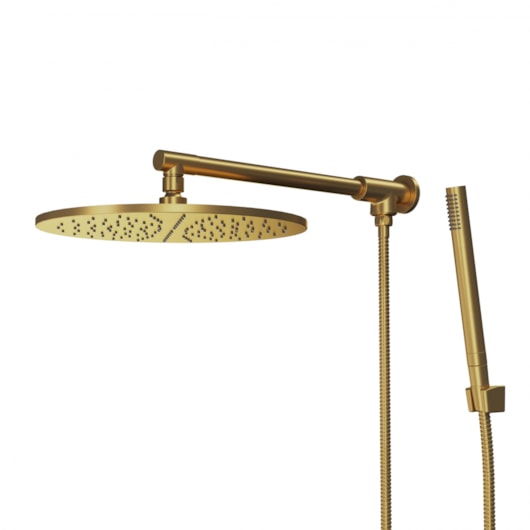 Chuveiro Articulado De Parede Com Desviador Metal Atenas DOro Vecchio Fani - Imagem principal - d6948cc5-185f-4a88-afdb-b0ff91994544