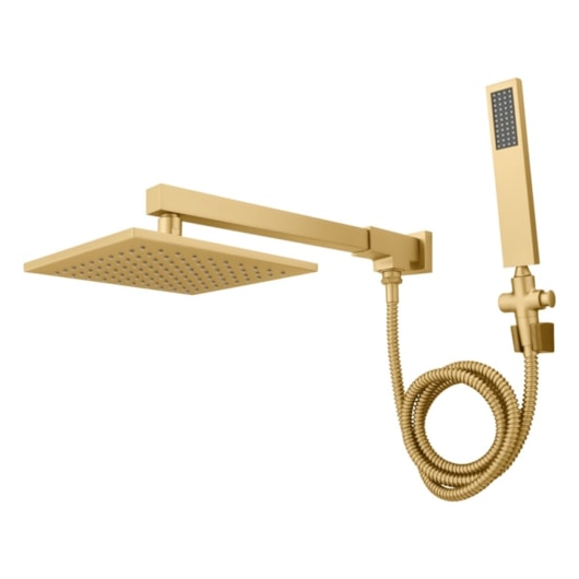 Chuveiro Articulado De Parede Com Desviador Versata 120 Fani Metais D'oro Vecchio - Imagem principal - d727a970-d323-4a08-b465-5581e4fb5ad0