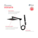 Chuveiro Articulado De Parede Com Desviador Versata Preto Fosco Fani - fb05271f-2221-42fd-b7e0-326904d97395