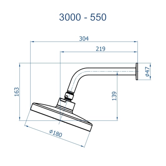 Chuveiro Articulado De Parede Metal 1/2 Mix Light Autolimp 3000 C550 Cromado Fani Metais - Imagem principal - ecbeb4ae-8e83-407a-86e2-e72d98e595a5