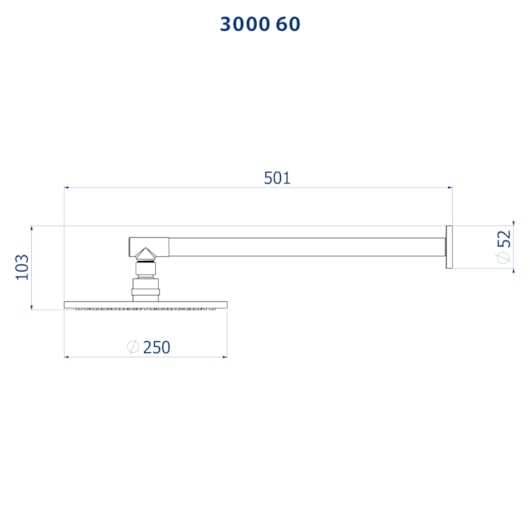 Chuveiro Articulado De Parede Metal Safira Doro Vecchio Fani - Imagem principal - 56971e0e-54e5-4804-928b-df6ce2c70a9d