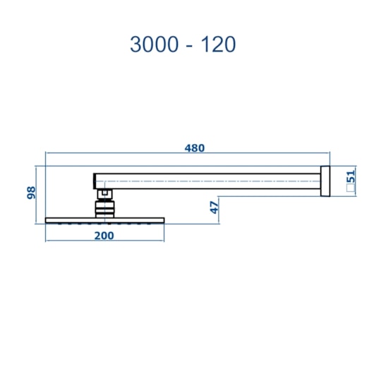 Chuveiro Articulado De Parede Metal  Versata Champagne Fani - Imagem principal - 9954baf5-8f06-4e27-99ee-72ae15ee48c7