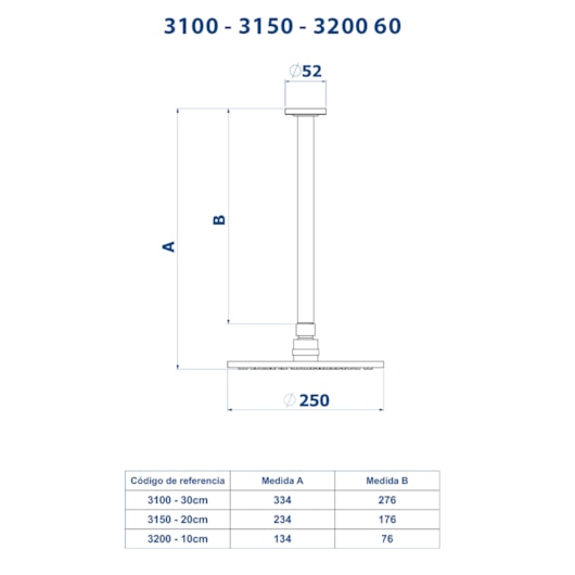 Chuveiro Articulado De Teto Metal Safira Doro Vecchio Fani - Imagem principal - 17728cd4-70f8-4935-970e-7b166b34c015