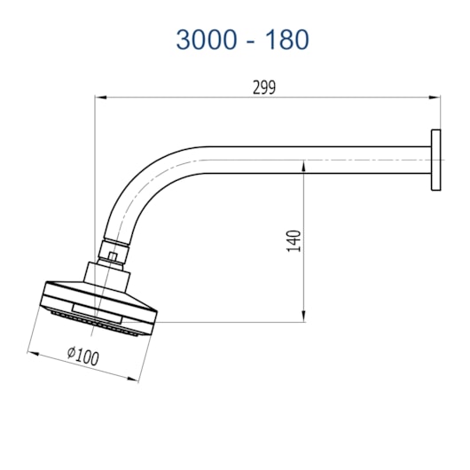 Chuveiro Articulado Jade  De Parede Abs Cromado Fani - Imagem principal - 05acf768-218e-4d1f-913f-c9ce35e2f8bf