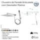 Chuveiro Articulado Platina 400 Com Desviador Metal 3300 1/2 Cromado Fani - 1389998c-e8b2-4022-98aa-7fdfbc51e544