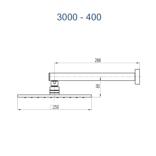 Chuveiro Articulado Platina 400 De Parede Metal Champanhe Fani - Imagem principal - 0a135aa4-6489-4344-a6f7-580d78c77ccd