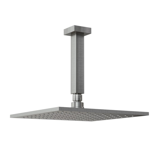 Chuveiro Articulado Platina 400 De Teto Metal 20cm Grafite Escovado Fani - Imagem principal - cedca503-01dd-4f01-bbaa-67643f0ce6c2
