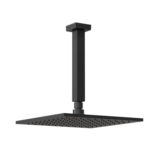 Chuveiro Articulado Platina 400 De Teto Metal 20cm Preto Fosco Fani - Imagem principal - 5d73fc12-2199-408c-a508-dabde57f55da