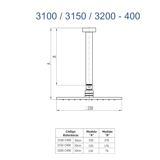 Chuveiro Articulado Platina 400 De Teto Metal 30cm Ouro Velho Fani - Imagem principal - f2e4b03b-6962-49f1-9b6c-56a3c09d7c06