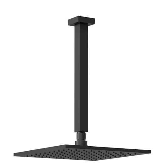 Chuveiro Articulado Platina 400 De Teto Metal 30cm Preto Fosco Fani - Imagem principal - 888b663c-43dc-4b71-9e39-a4e6038c2911
