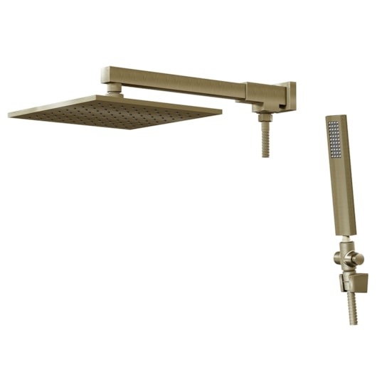 Chuveiro Articulado Platina Com Desviador Metal  Ouro Velho Fani - Imagem principal - a1e1aa5e-2cd4-4df7-80a8-e6b52553b97a