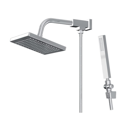 Chuveiro Articulado Plena  Com Desviador Abs  Cromado Fani - Imagem principal - 1413052a-20ab-4154-a179-f5f5472652a1