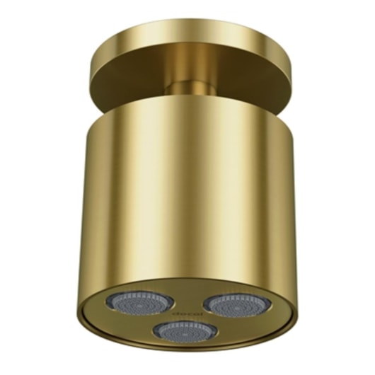 Chuveiro Com Arejador De Teto Crivo Ouro Escovado Mix&Match Docol - Imagem principal - ea28cab0-e58b-4505-bc1c-47b1a828d0fa
