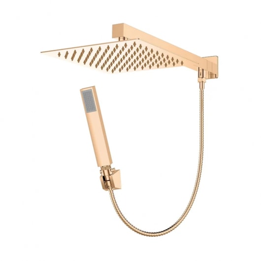 Chuveiro Com Desviador E Ducha De Punho Aerial Rose Gold Lexxa - Imagem principal - fb457ef2-4ff1-42fa-800f-1705f866f1e1