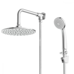 Chuveiro Com Desviador E Ducha Manual Life Cromado Roca 22cm