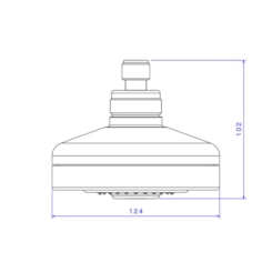 Chuveiro De Parede Acqua Plus Sem Tubo Red Gold Deca