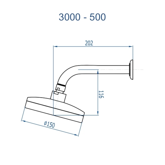 Chuveiro de Parede Articulado Autolimpante Metal Mix 3000 BK500 Preto Fosco Fani - Imagem principal - 050bad07-c4fe-4380-8b49-97442f456d40