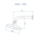 Chuveiro de Parede Articulado Autolimpante Metal Mix 3000 BK500 Preto Fosco Fani - 8e113893-3ac0-4f17-a558-c430190d5a50