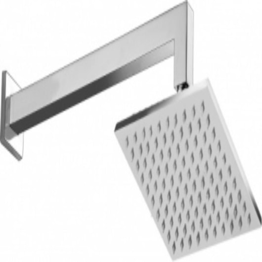 Chuveiro De Parede  Com Braço Kr107c Cromado Kromma 20x20cm - Imagem principal - a59ad2db-2271-45ff-81e1-1314349fc235