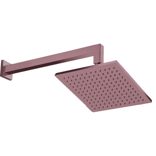 Chuveiro De Parede Com Braço Kr108c Rose Matte Kromma 30x30cm - Imagem principal - 34b454de-30cb-4b75-9c4e-6d4e754e6966