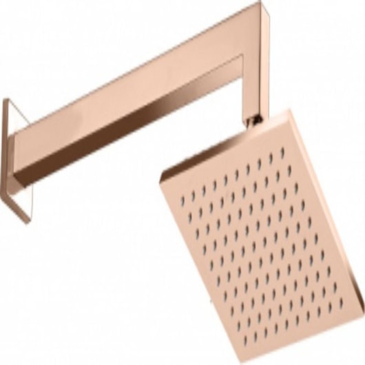 Chuveiro De Parede Com Braço Kr109c Rose Gold Kromma 30x30cm - Imagem principal - c3076819-4095-47b7-a03f-7a3cd1d9ec8a
