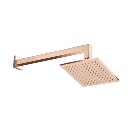Chuveiro De Parede Com Braço Kr110t Rose Gold Kromma 30x30cm - Imagem principal - 537c9981-d258-4c77-a358-fc7f5f406fd7