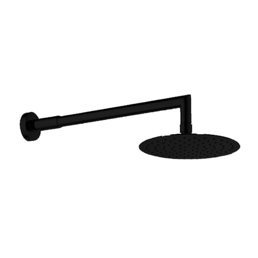 Chuveiro De Parede Com Braço Rb4198p Black Matte Rubinettos 20cm - Imagem principal - 1f747f9f-0f2d-41d9-813b-f6da83293ad4