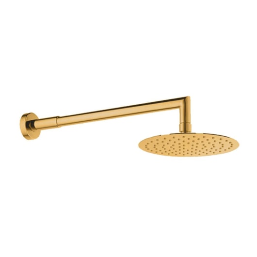 Chuveiro De Parede Com Braço Redondo Kr235c Gold Matte Kromma 20x20cm - Imagem principal - 663fac1d-7e2b-4ad6-9d8c-22bf10ec5714