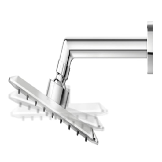 Chuveiro De Parede Docolslim Cromado Docol 17x17cm - Imagem principal - 2429cf95-ce05-4ee1-8273-e574ac399aea